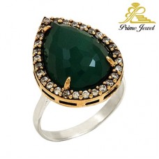 Gümüş Otantik Taşlı Yüzük